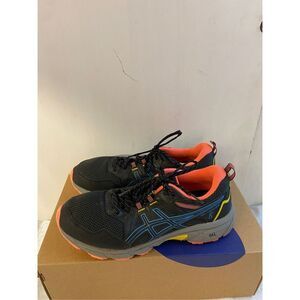 ASICS tennis Gel Venture Womens size 10 Black and Neon pink trim